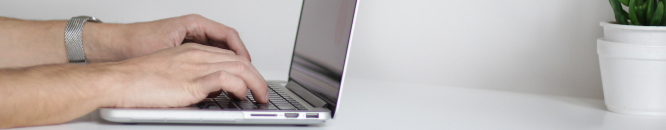 someone on a laptop